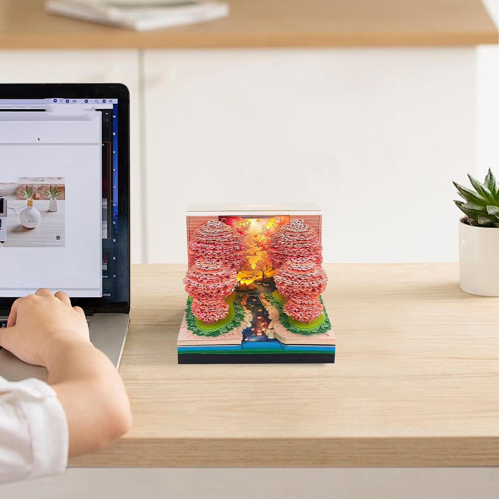Amazon | 3Dスタンディングカレンダー | ペーパーアートカレンダー